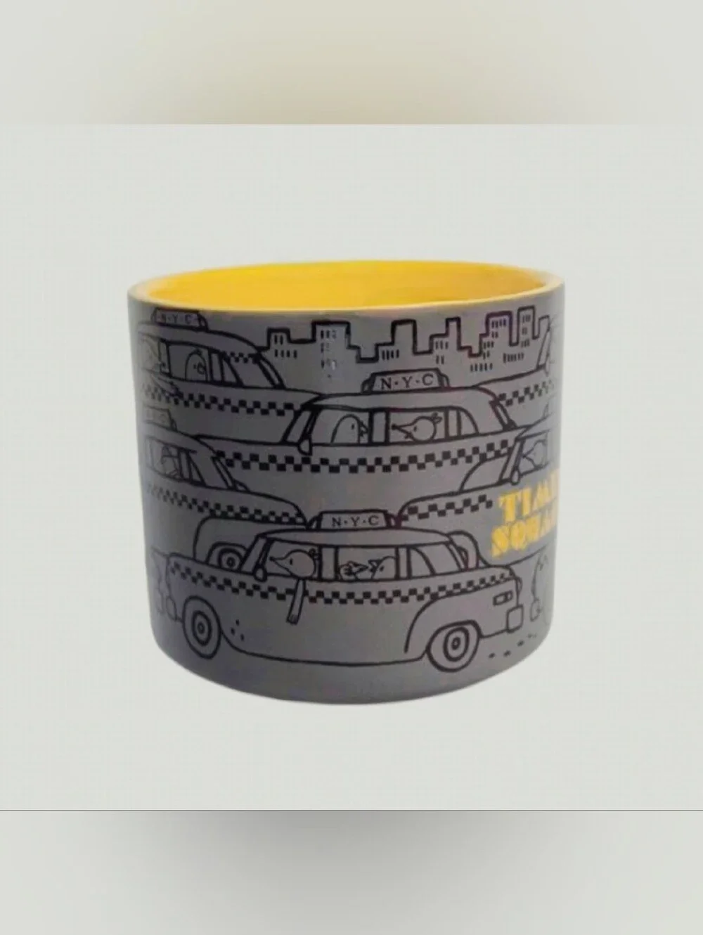STARBUCKS TIMES SQUARE NEW YORK CITY NYC TAXI CAB COLLECTION CERAMIC MUG 12 OZ